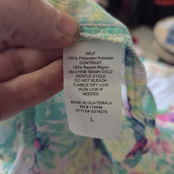 ⭐️Hailey & Co Floral Ruffle Blouse - Multicolor Size L - Picture 5 of 5